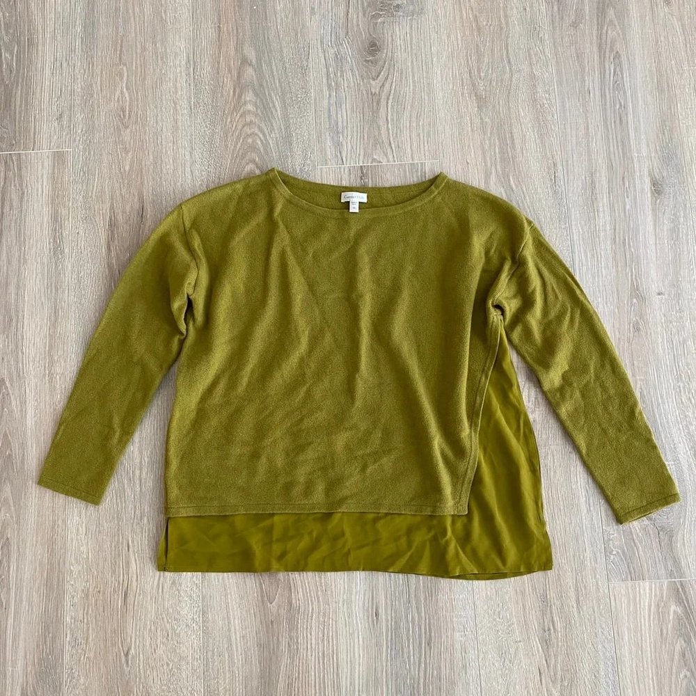 NWOT Garnet Hill cashmere silk sweater